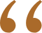 Copper quote mark for desktop