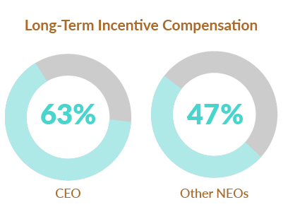 Proxy 2020: Long-Term Incentive Compensation chart