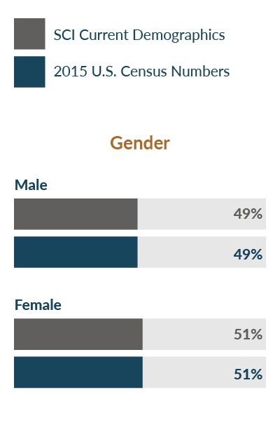 SCI workforce diversity gender chart