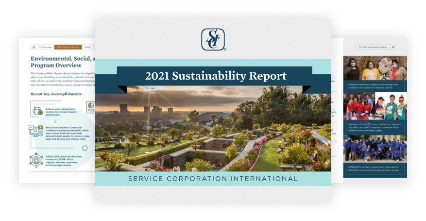 sustainability report promo mobile